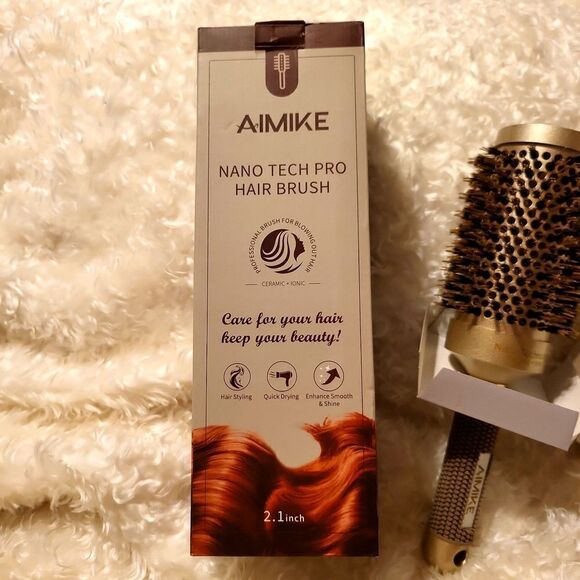 Amike nano tech pro hair brush, comes with clips for easy drying, originally$45. - Picture 3 of 5
